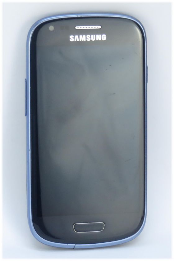 SAMSUNG Galaxy S3 mini GT-I8190 blau defekt, Displaybruch (ohne Kabel/Akku) - Bild 1 von 1