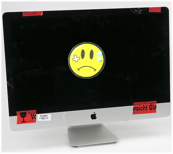 Apple iMac 27" 13,2 Core i5 3470S @ 2,9GHz 8GB ohne HDD C- Ware Glasbruch Late 2012