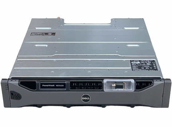 Dell PowerVault MD3620i Data Storage im 19 Zoll Rack mit iSCSI Ctrl. MD36 (0M6WPW) 2x PSU