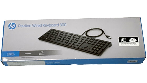 HP Pavilion KB 300 Tastatur NEU Standard deutsch USB 2.0 schwarz
