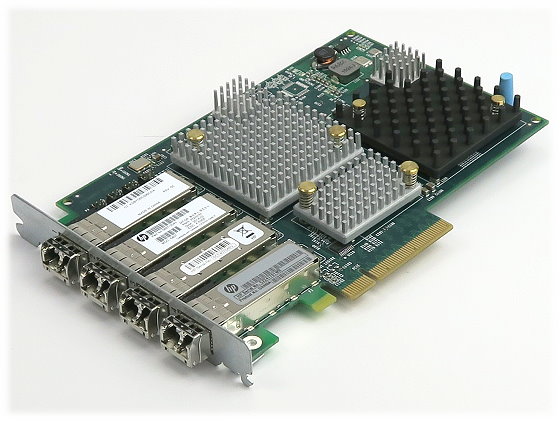 HP QR486A Fiber Channel Adapter 4x 8G 8Gbps AJ718A PCIe x8 für 3PAR StoreServ 7000
