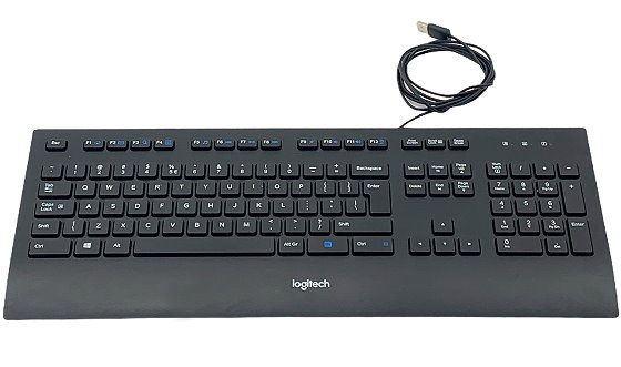 Logitech K280e Tastatur USB englisch UK QWERTY schwarz