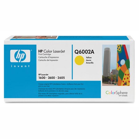 HP Q6002A original Toner gelb ColorLaserjet 1600 2600 2605 ...